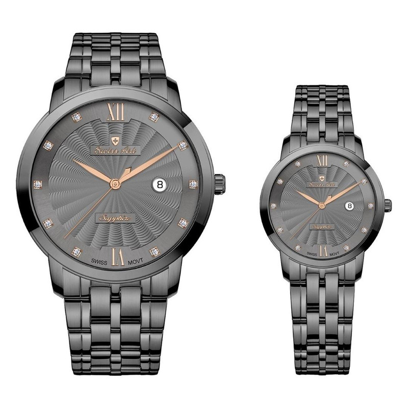 ست ساعت مچی عقربه‌ای زنانه و مردانه سوئیس آرت مدل 62001112-11