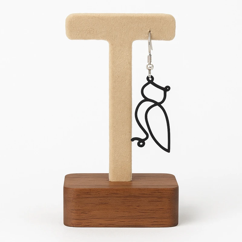 عکس شماره 2 : گوشواره دخترانه مدل جغد کد 006