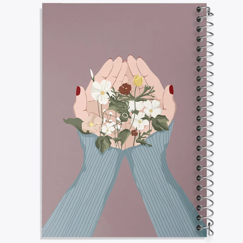 دفتر ژورنال نویسی 50 برگ خندالو مدل نقطه ای طرح دخترانه کد N2562