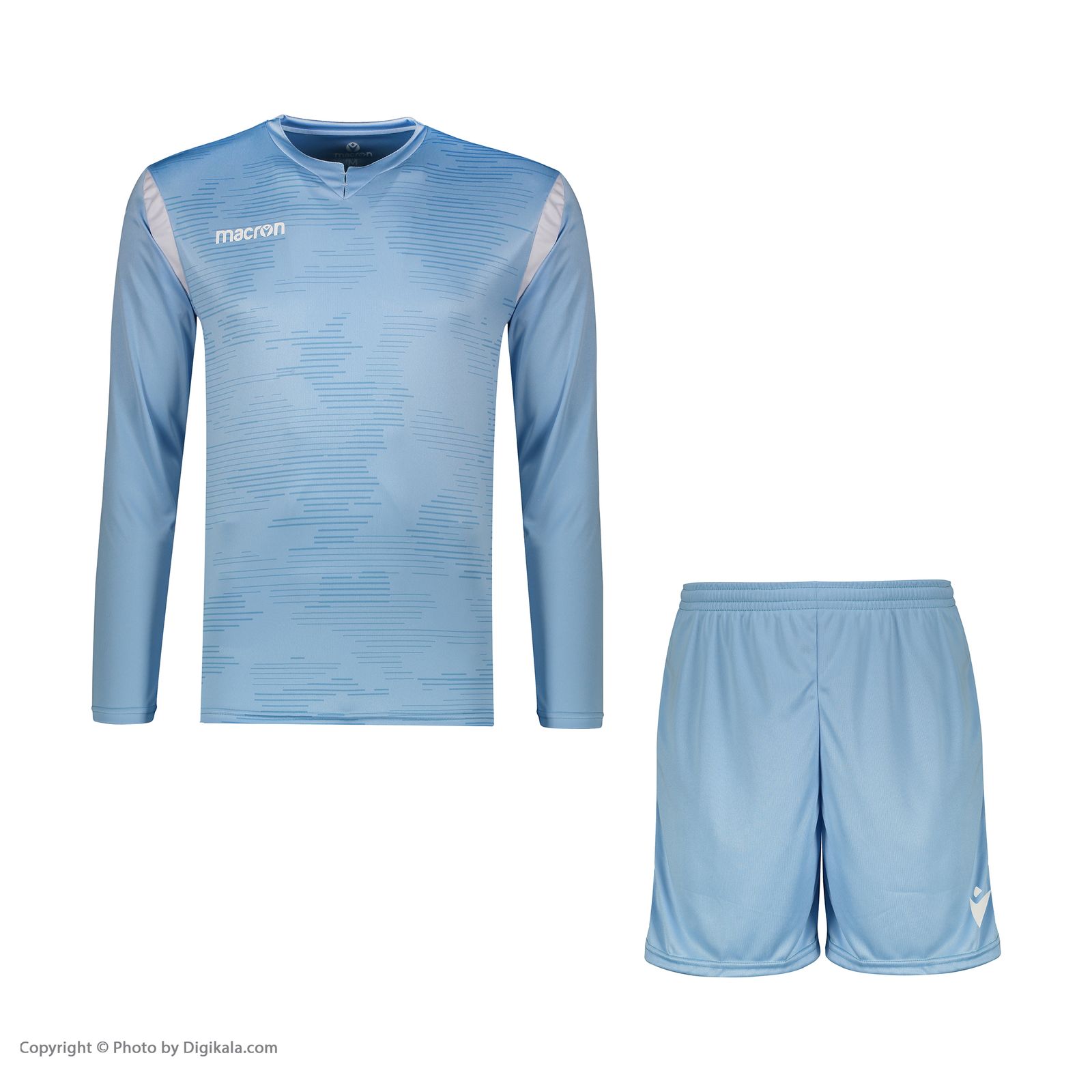 ست پیراهن و شورت ورزشی مردانه مکرون مدل آرس رنگ آبی -  - 2