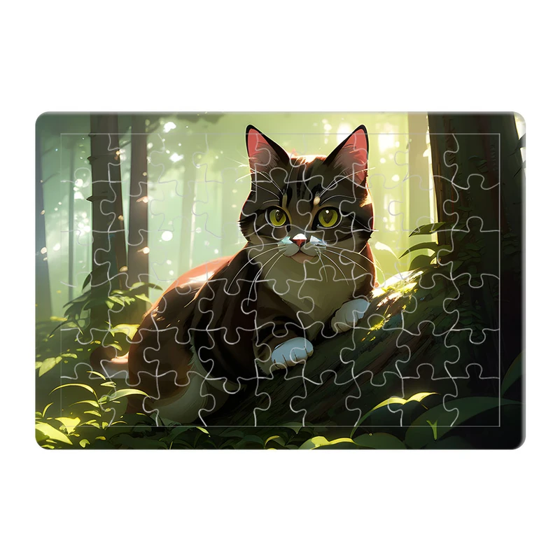 پازل 54 تکه هومرو طرح گربه کیوت مدل PL40