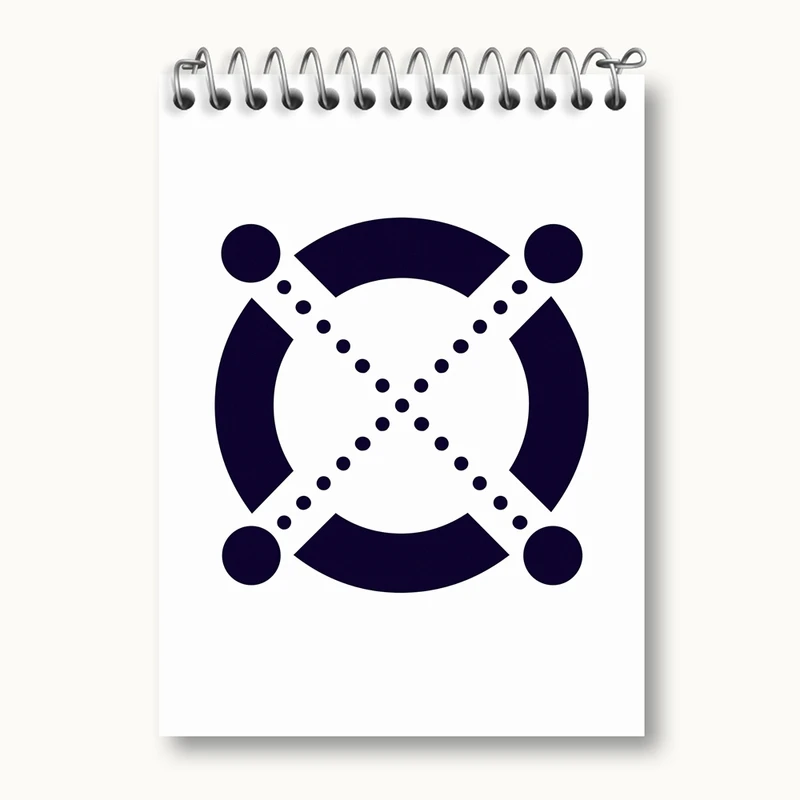 دفتر یادداشت 50 برگ خندالو مدل ارز دیجیتال الروند کد 4060