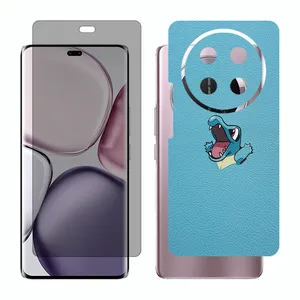 Glass Together model privacy screen protector suitable for Honor X9c mobile phone with back cover sticker