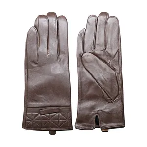 دستکش زنانه چرم آرا مدل g004
