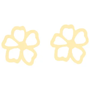 گوشواره طلا 18 عیار زنانه کرابو طرح گل مدل Kr5098