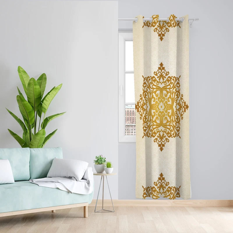 پرده مدل مخمل پانچی کد 1297سایز 140x200 سانتی متر