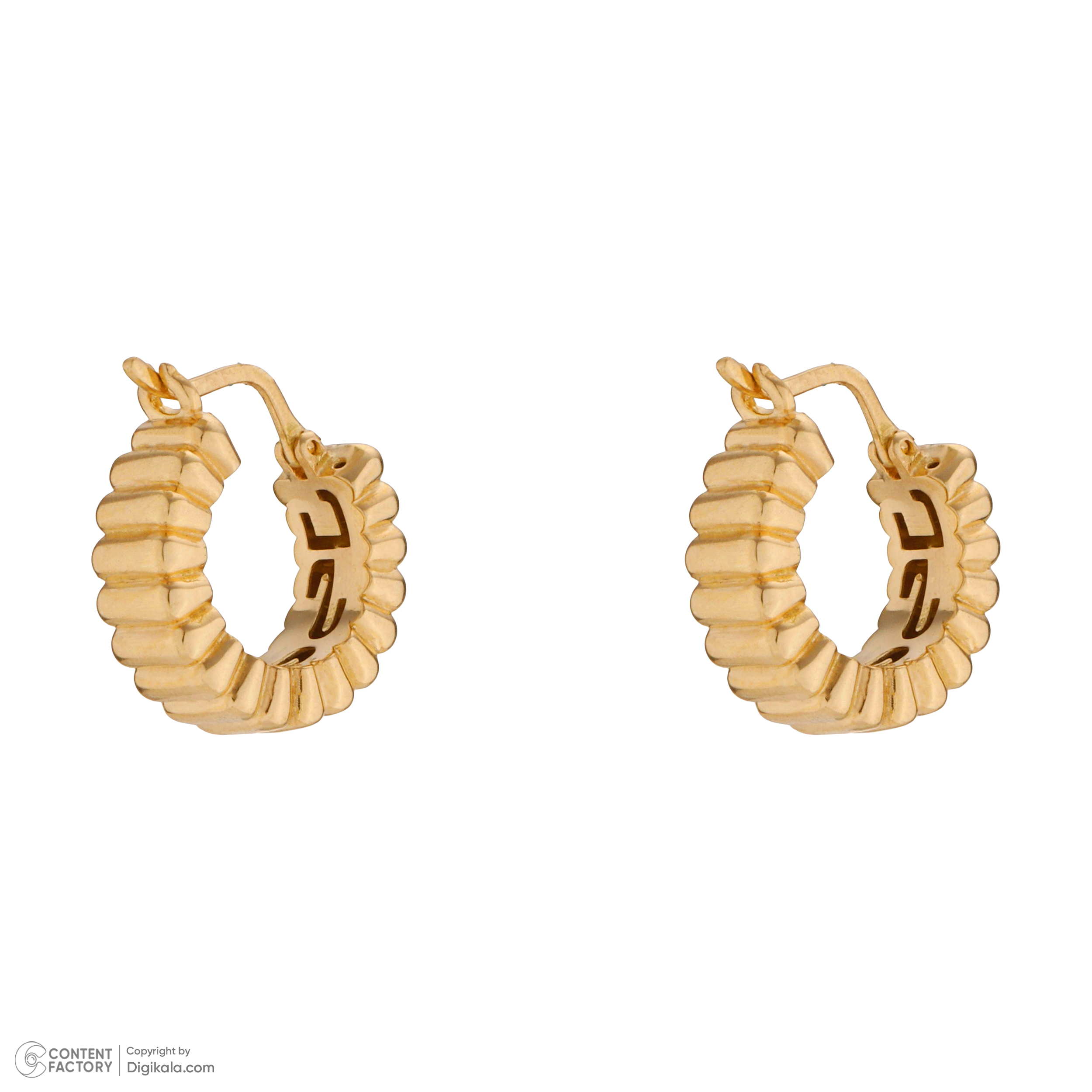 گوشواره طلا 18 عیار زنانه تاج مدل 1009