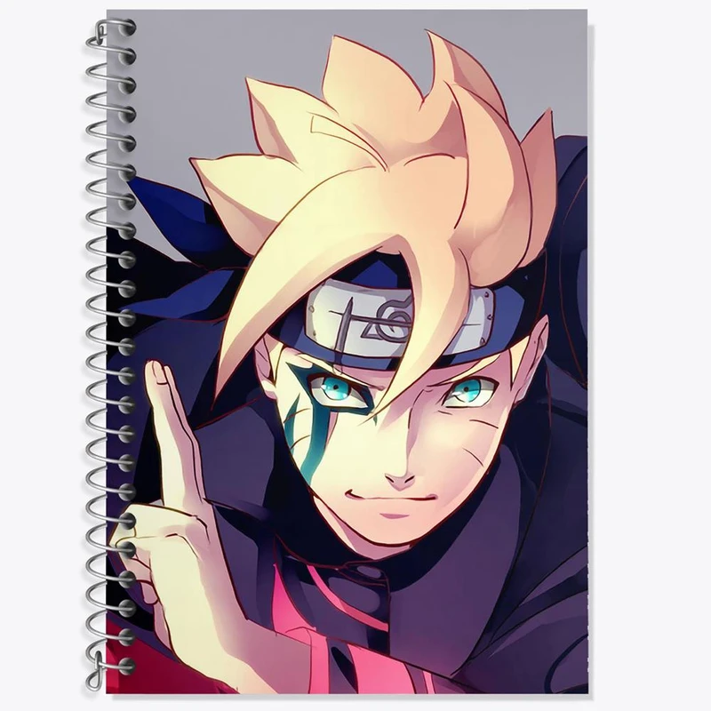 دفتر لغت 50 برگ خندالو مدل بوروتو انیمه بوروتو Boruto کد 13121