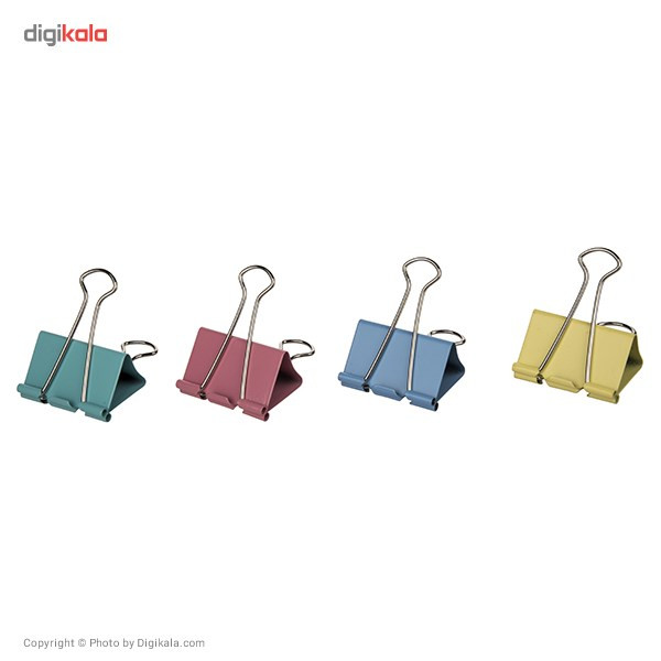 گیره کاغذ دلی سایز 51 میلی متر - بسته 12 عددی