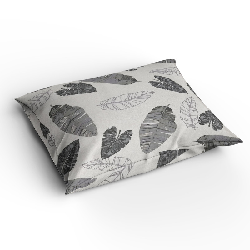 رو بالشی خانه سفید مدل برگ بسته دو عددی