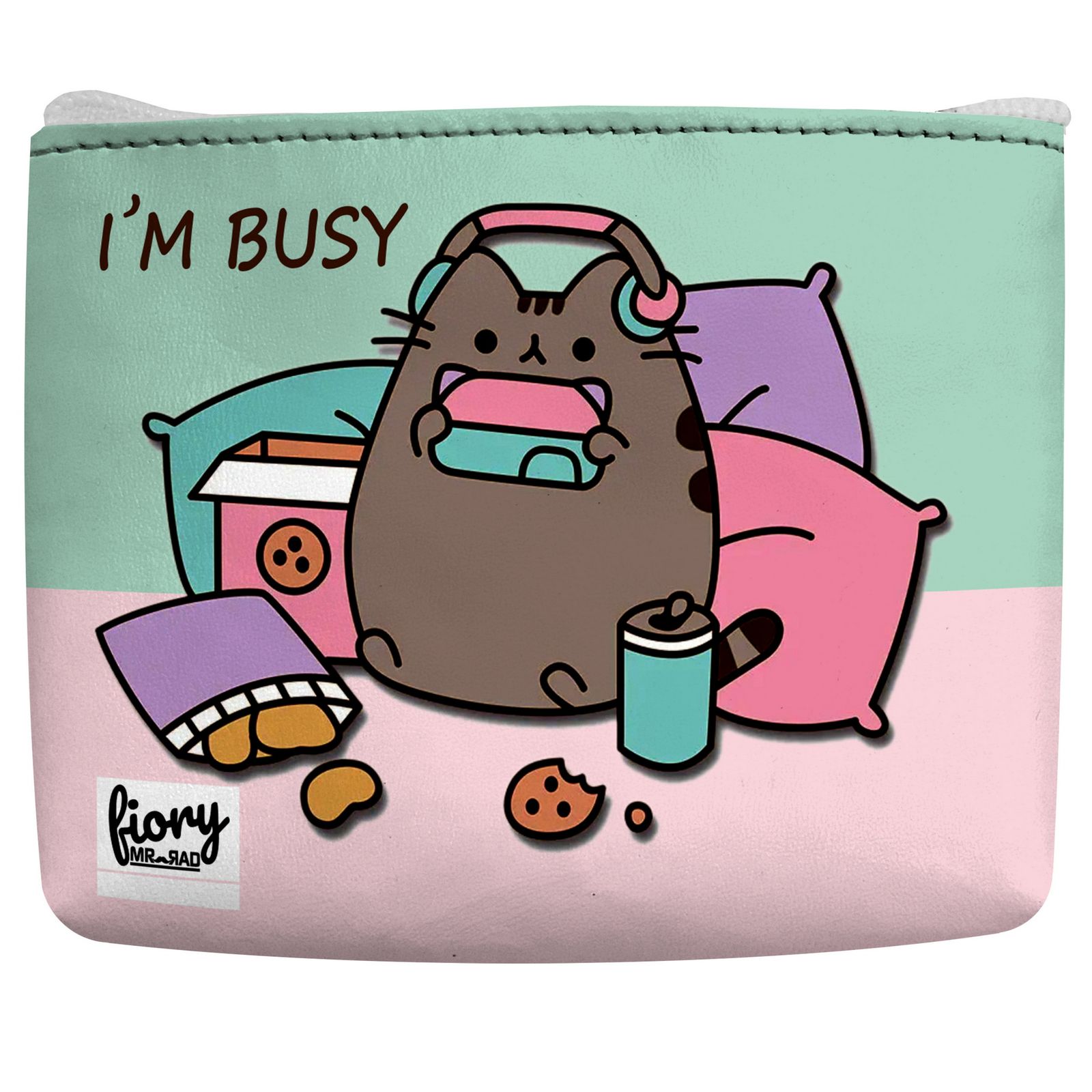 کیف پد بهداشتی فیوری مدل گربه کیوت فانتزی کد 2364 به همراه کیف پول - - 3