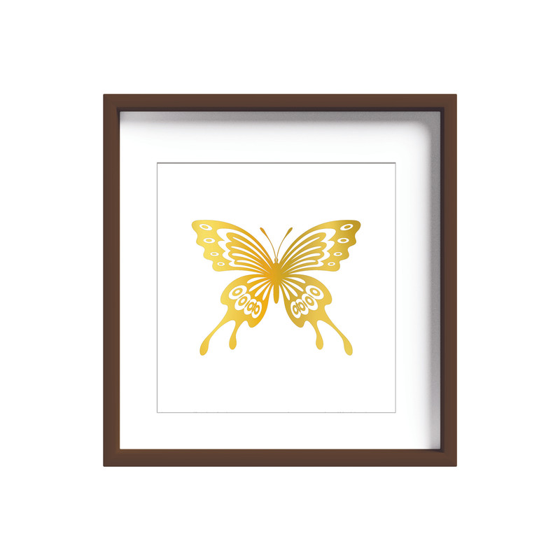 تابلو طلاکوب زرکات طرح پروانه مدل Butterfly