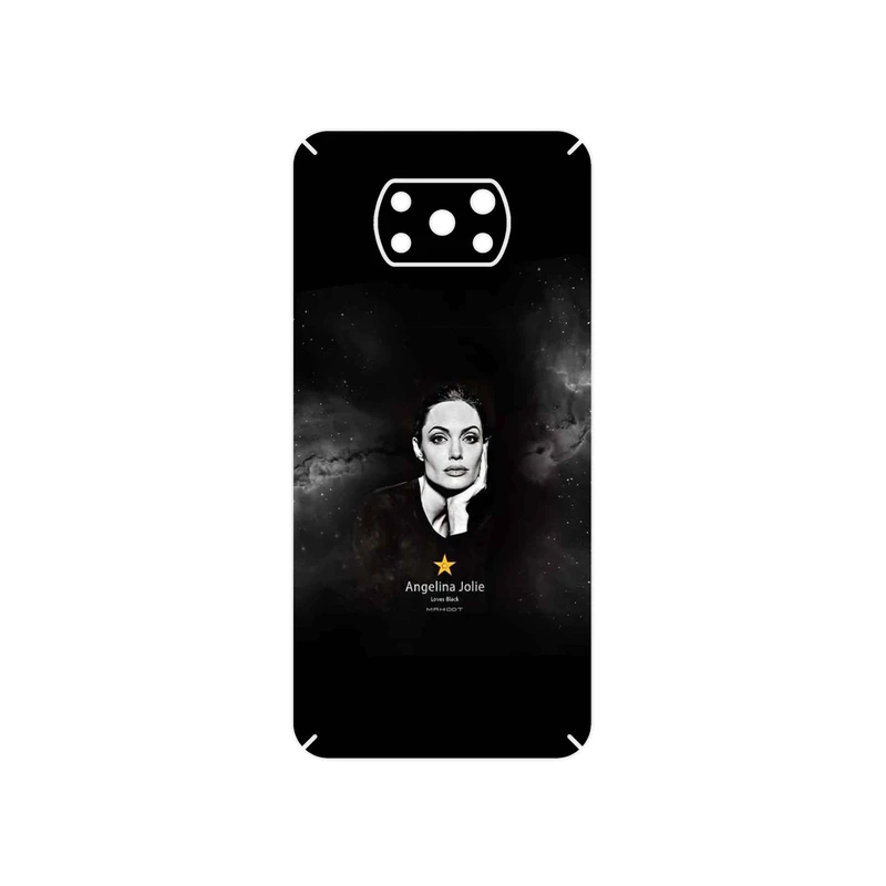 برچسب پوششی ماهوت مدل Angelina Jolie مناسب برای گوشی موبایل شیائومی Poco X3 NFC