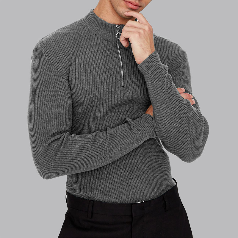 پلیور یقه گرد مردانه مدل 817854461 طرح ترندیول