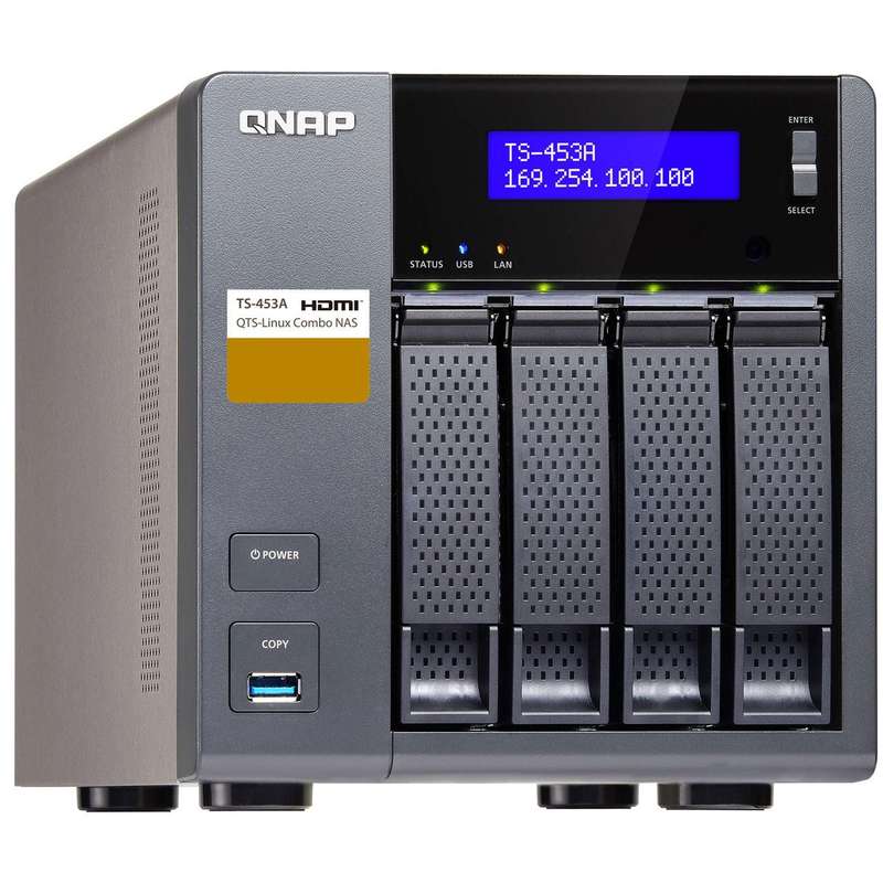 ذخیره ساز تحت شبکه کیونپ مدل TS-453A ظرفیت 4 گیگابایت ذخیره ساز تحت شبکه کیونپ مدل TS-453A ظرفیت 4 گیگابایت