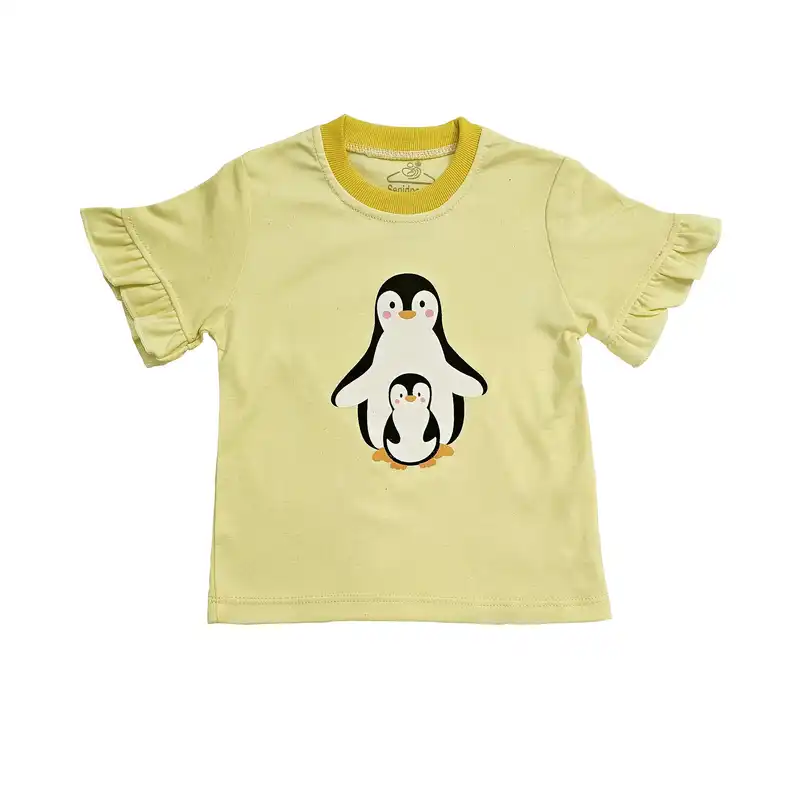 ست تی شرت و شلوار بچگانه سپیدپوش مدل پنگوئن کد 140215