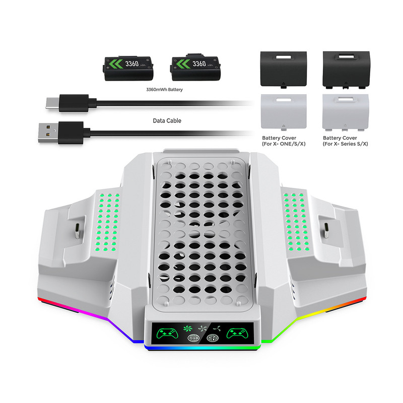 پایه فن و شارژر دسته دابی مدل DOBE TYX-3612 مخصوص ایکس باکس سریز