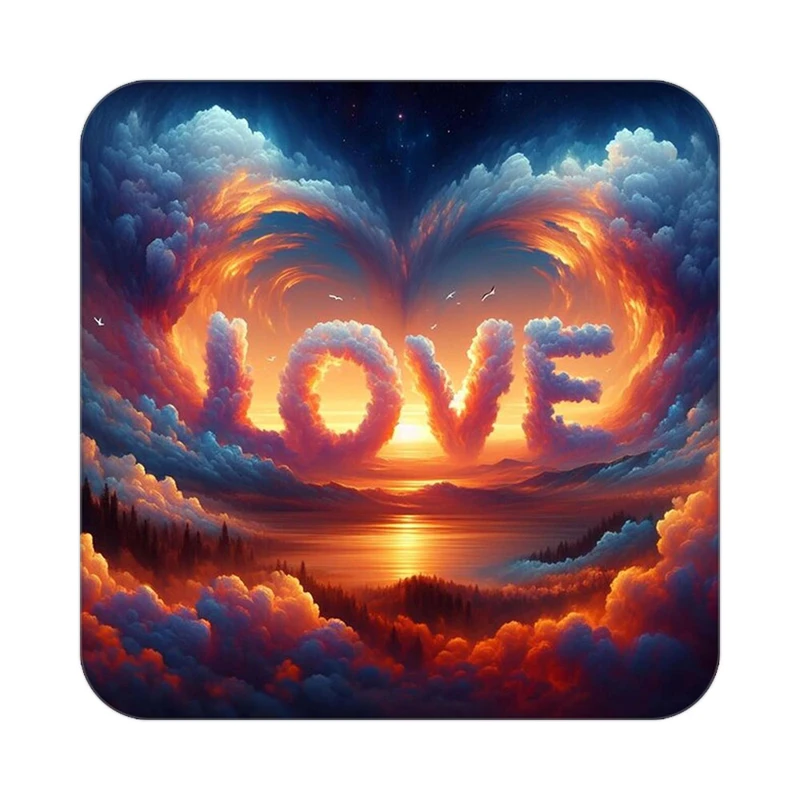 زیر لیوانی کاکتی مدل عاشقانه کد mp11782