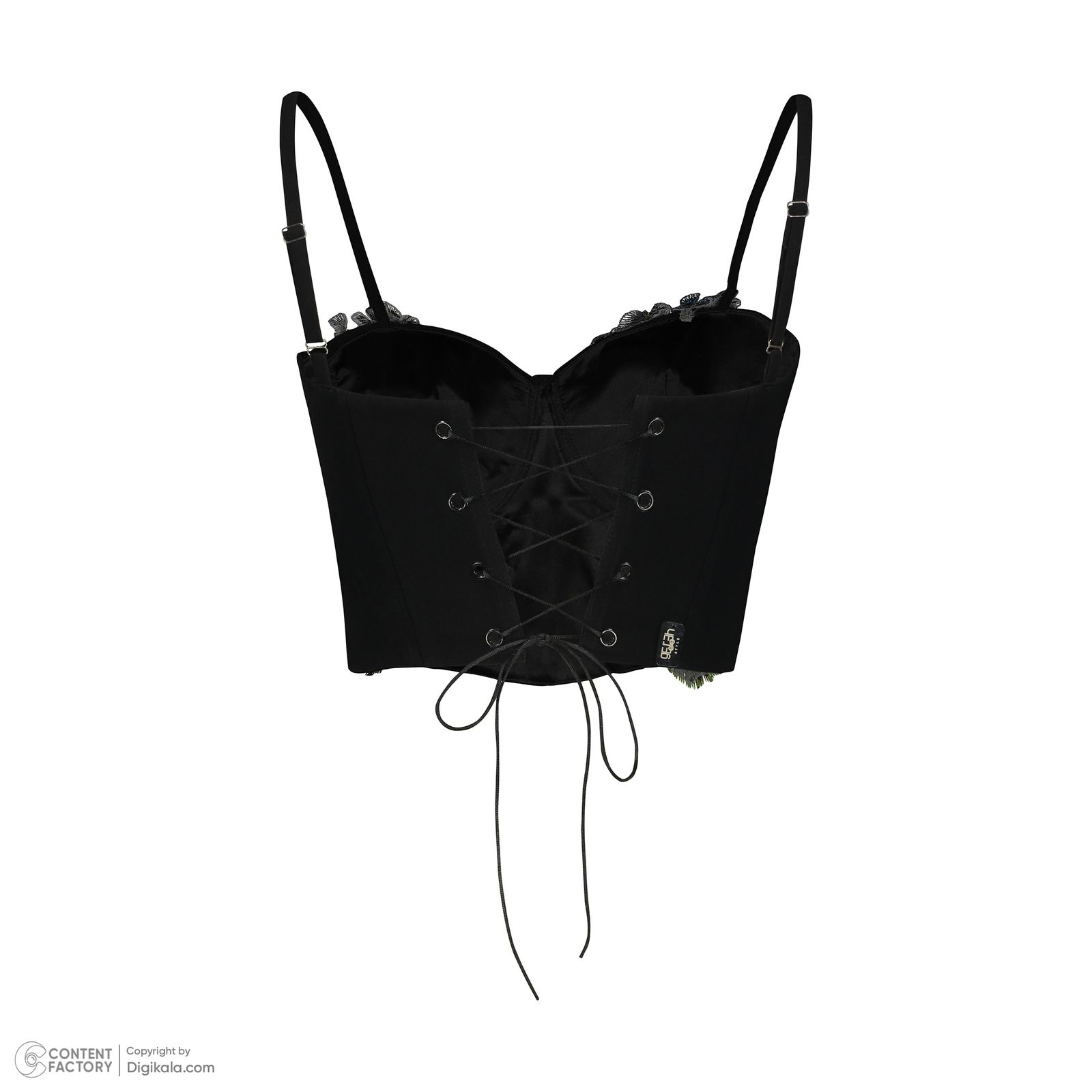 نیم تنه زنانه گره استایل مدل ماه بانو گلدار  -  - 3