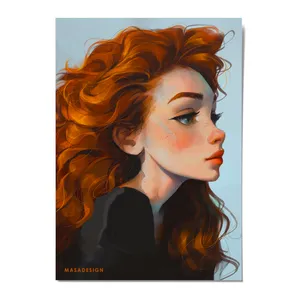 کارت پستال ماسا دیزاین مدل POSTV0025 GIRL