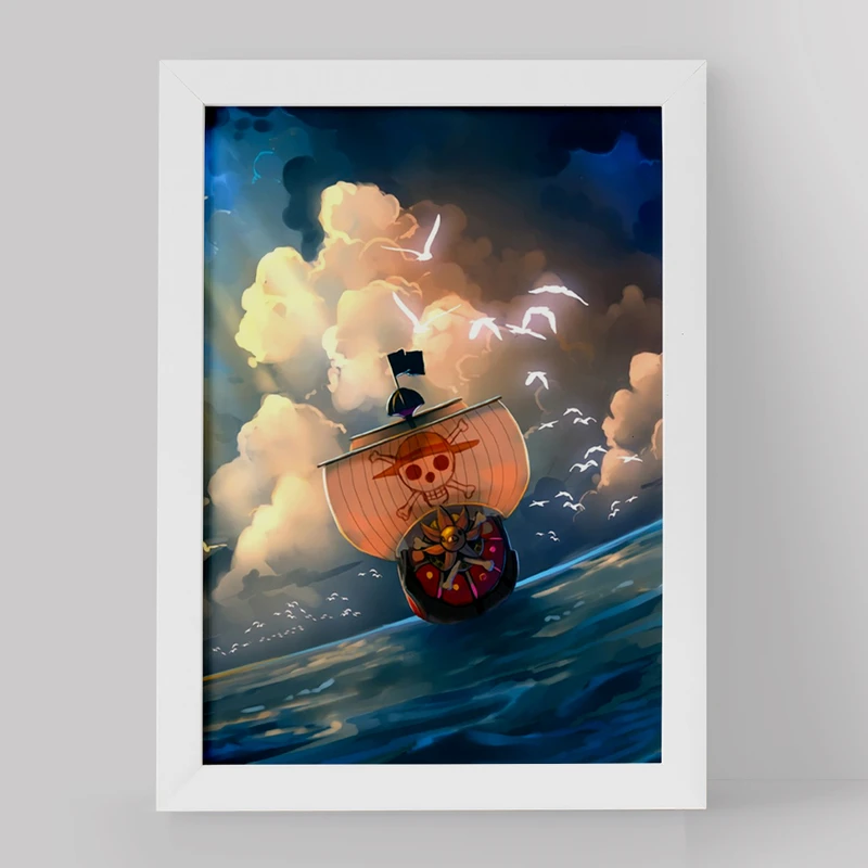 تابلو خندالو مدل کشتی مری انیمه وان پیس کد 11414