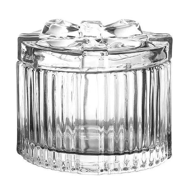 قندان دلی گلس مدل پاپیونی گرد کد G32-3-1