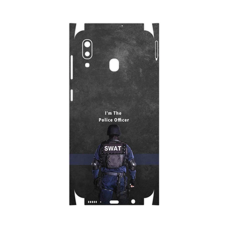 برچسب پوششی ماهوت مدل Police Officer-FullSkin مناسب برای گوشی موبایل سامسونگ Galaxy A20