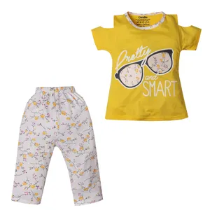 ست تی شرت و شلوارک دخترانه چیندکا مدل 228