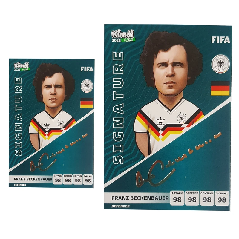 اسباب بازی زینتی کیمدی مدل کارت امضا فرانتس بکن‌باوئر 2025 به همراه برچسب