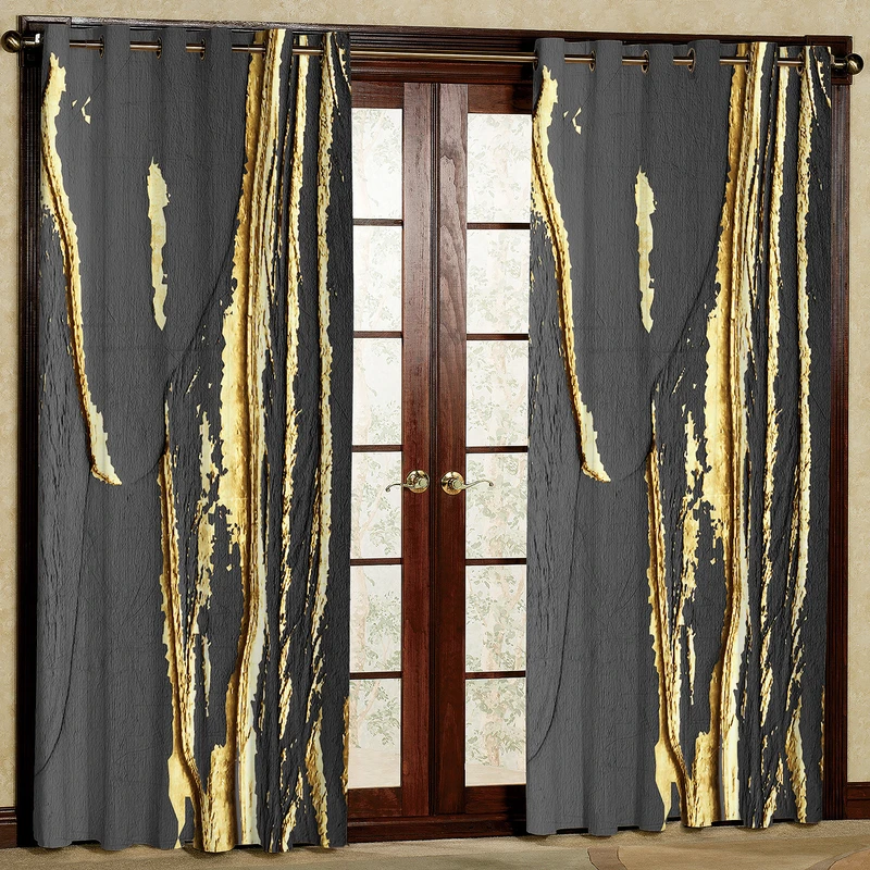 پرده مدل مخمل پانچی کد 2144T2 سایز 200x140 سانتی متر