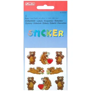 استیکر دیواری کودک مدل خرس کد 007