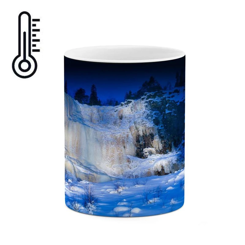 ماگ حرارتی کاکتی مدل منظره برفی کد mgh14872