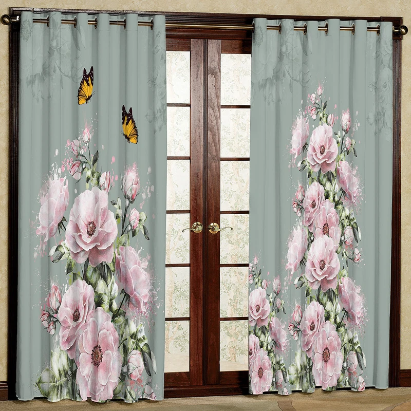 پرده مدل مخمل پانچی کد 1396T2 سایز 200x140 سانتی متر