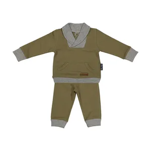 ست سویشرت و شلوار نوزادی پسرانه آدمک مدل 2171114-48