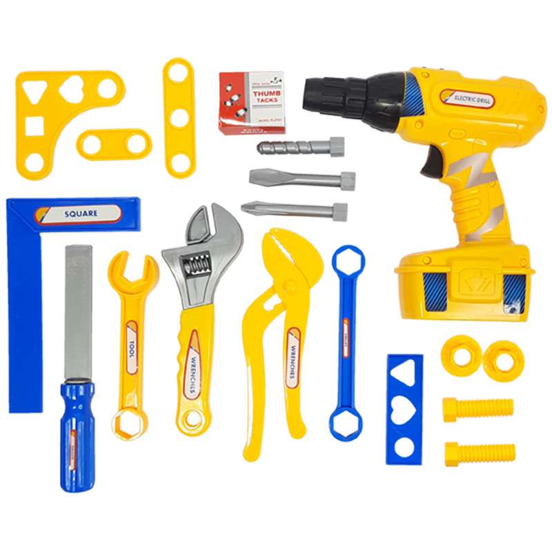 ست اسباب بازی ابزار مدل دریل کد 6102 مجموعه 19 عددی 