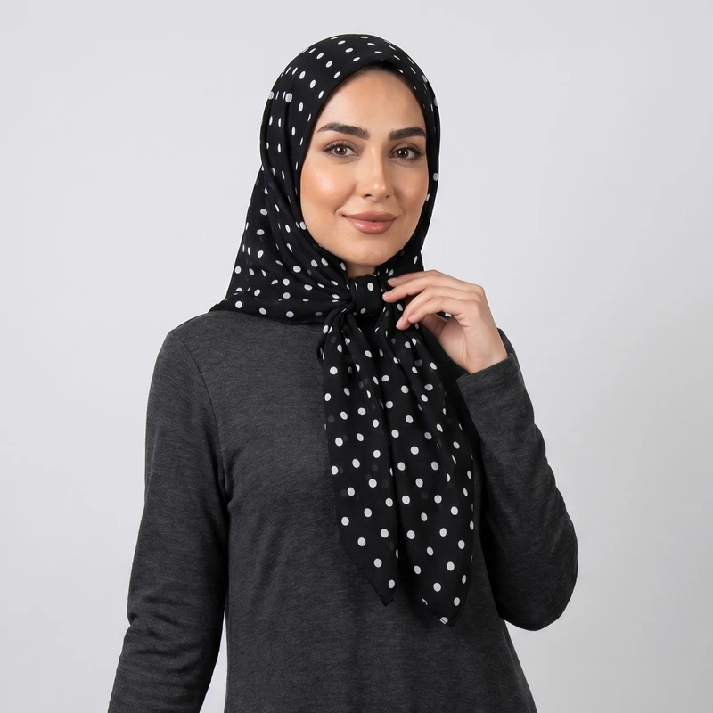 دستمال سر و گردن زنانه آنالیا مدل  مینی اسکارف نخی کد 7033