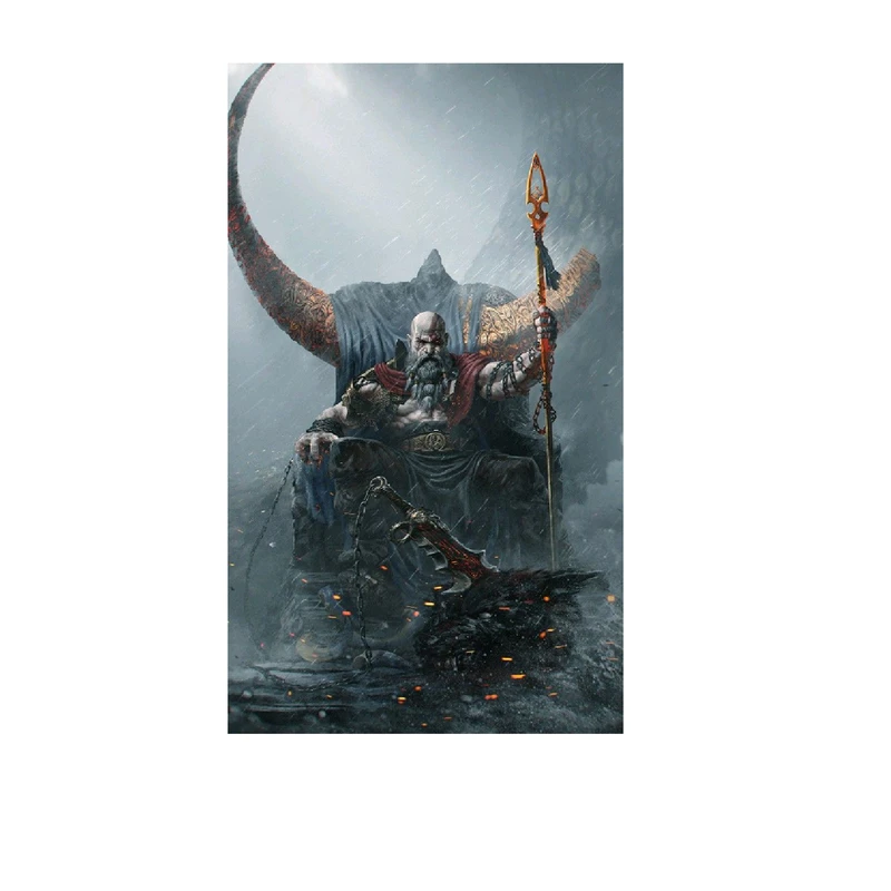 استیکر لپ تاپ و موبایل مدل بازی طرح خدای جنگ کریتوس god of war Kratos کد 2121