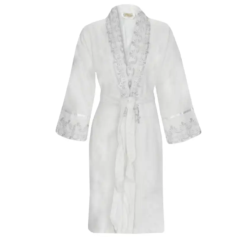 سرویس حوله پالتوی پاپیلا مدل Beyaz سایز 110 سانتی متر