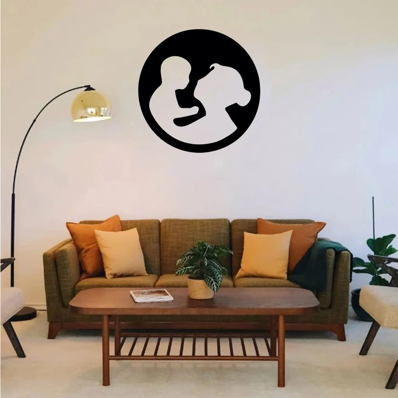 استیکر مدل چوبی طرح مادر و کودک کد TA48400