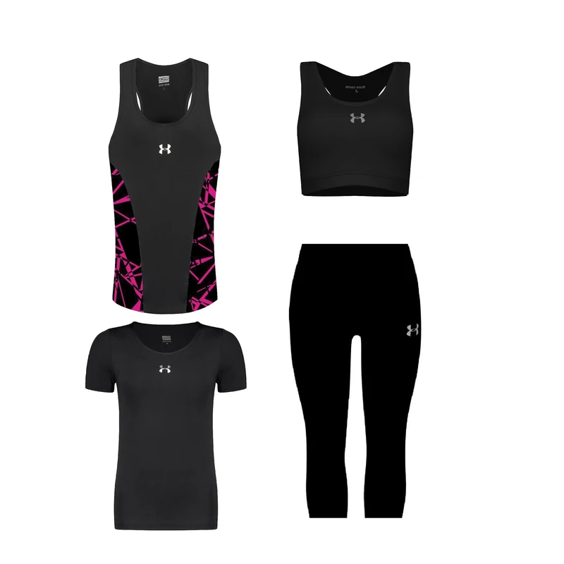 ست چهار تکه لباس ورزشی زنانه مدل 1801-7101-3101-8101