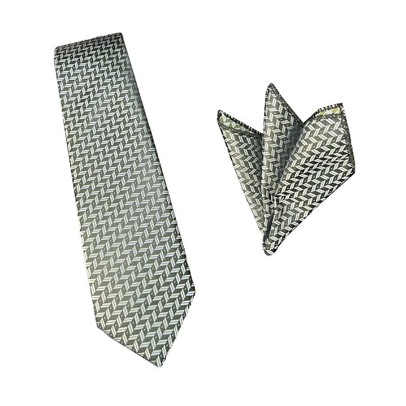 ست کراوات و دستمال جیب مردانه مدل جودون 01