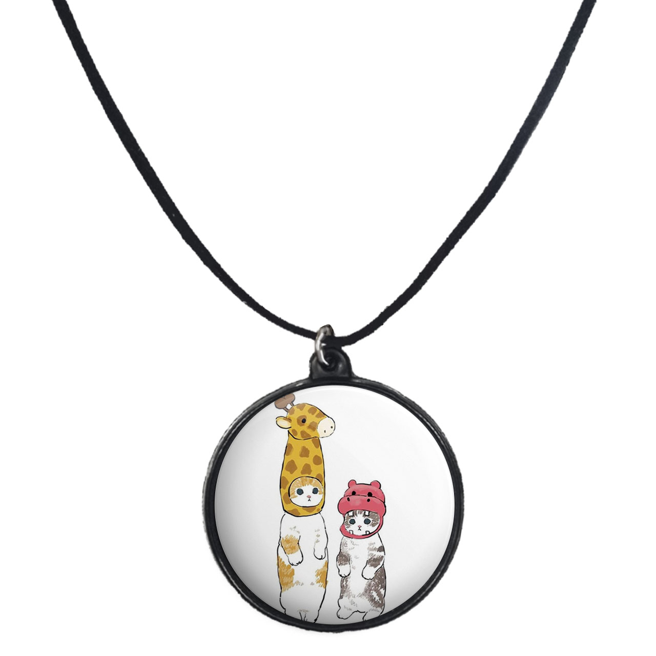 گردنبند پرمانه طرح حیوانات کیوت کد pmb.21555 مدل دو طرفه