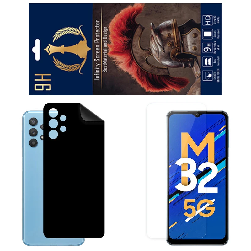 برچسب پوششی اینفینیتی مدل RG مناسب برای گوشی موبایل سامسونگ Galaxy M32 5G به همراه محافظ صفحه نمایش