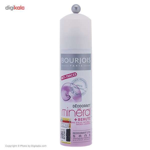 اسپری ضد تعریق زنانه بورژوآ مدل Mineral Beauty حجم 150 میلی لیتر