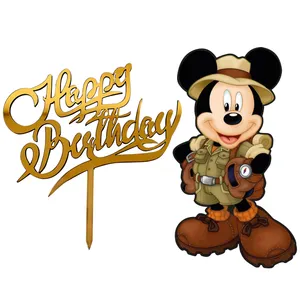 تاپر تزیین کیک مدل میکی موس سافاری مجموعه 2 عددی