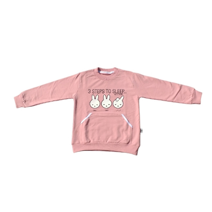 ست سویشرت و شلوار دخترانه مدل سه خرگوش خوابالو 1