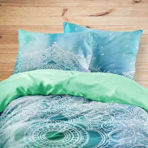 سرویس خواب مدوپد طرح اسلیمی اطلسی مدل mod00022 یک نفره 4 تکه