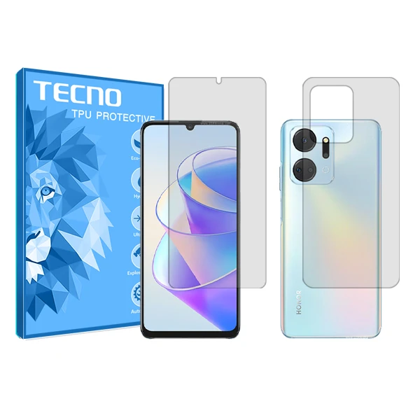 محافظ صفحه نمایش شفاف تکنو مدل HyGEL مناسب برای گوشی موبایل آنر X7a به همراه محافظ پشت گوشی