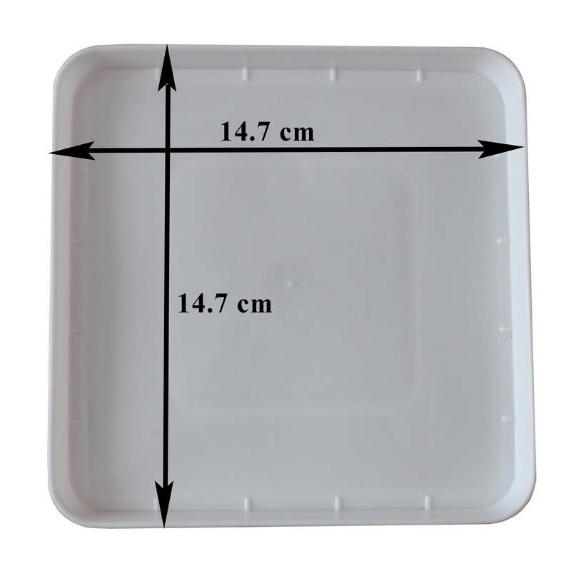 زیرگلدانی مدل مربعی کد Sq15-3 مجموعه 3عددی