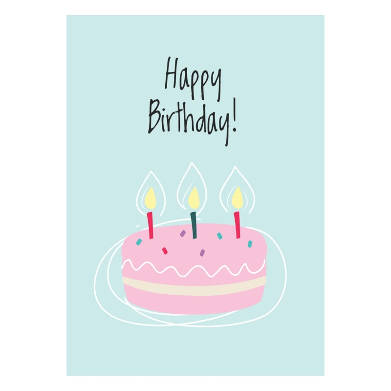 کارت پستال مدل happy birthday کد 29